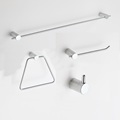 Stainless Steel 4 Piece Round Design Bathroom Accessory Set1
