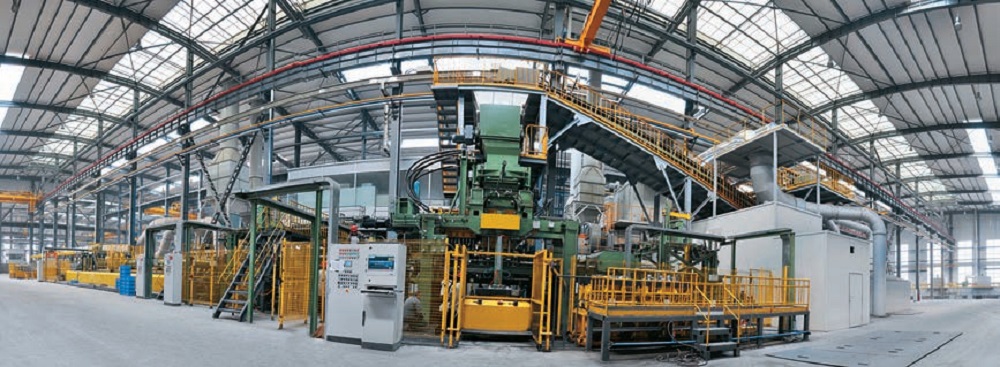 Automatic static molding line