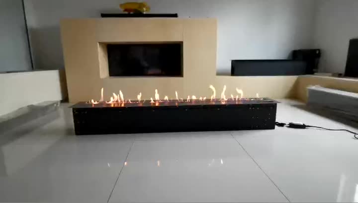 smart ethanol fireplace  black