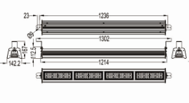 Under cabinet LED strip light 200W