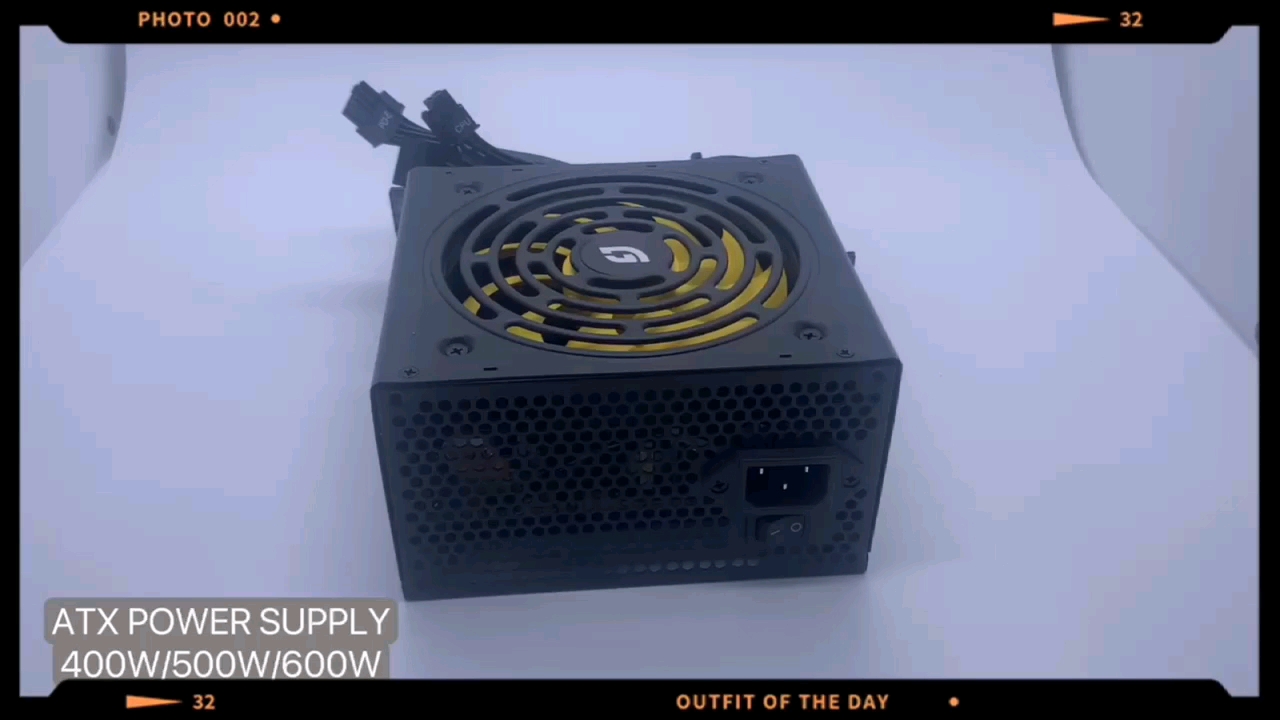 Green Leaf limited Cheap Price High Quality Active-pfc Atx 550W PC Power Supply With Yellow  Fan Gaming Power Supply1