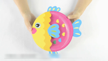 DIY Animal Art Supplies Children Preschool Classroom Birthday Party Favor Christmas Game Crafts Paper Plate Art Kit Toy/1