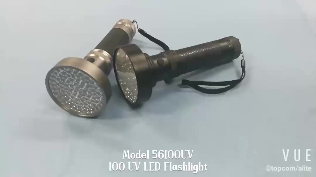 100 LED UV Flashlight 395nm Ultraviolet Blacklight Detector for Dog Urine,Hotel Rooms,Pet Stains and Bed Bug.1