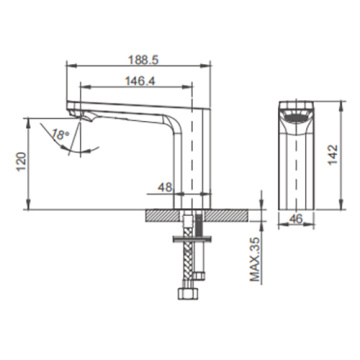 A lista de marcas de grifos de auga fría de Asia de Asia