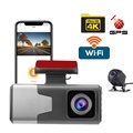 4K Dual Lens Car Dashboard Camera with WiFi, Wide Angle, Night Vision, GPS, and Parking Monitor1