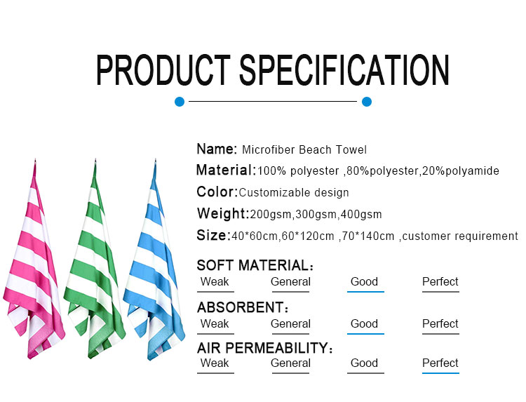 Hot selling microfiber beach towel beach towels with custom logo custom printed microfiber terry cloth