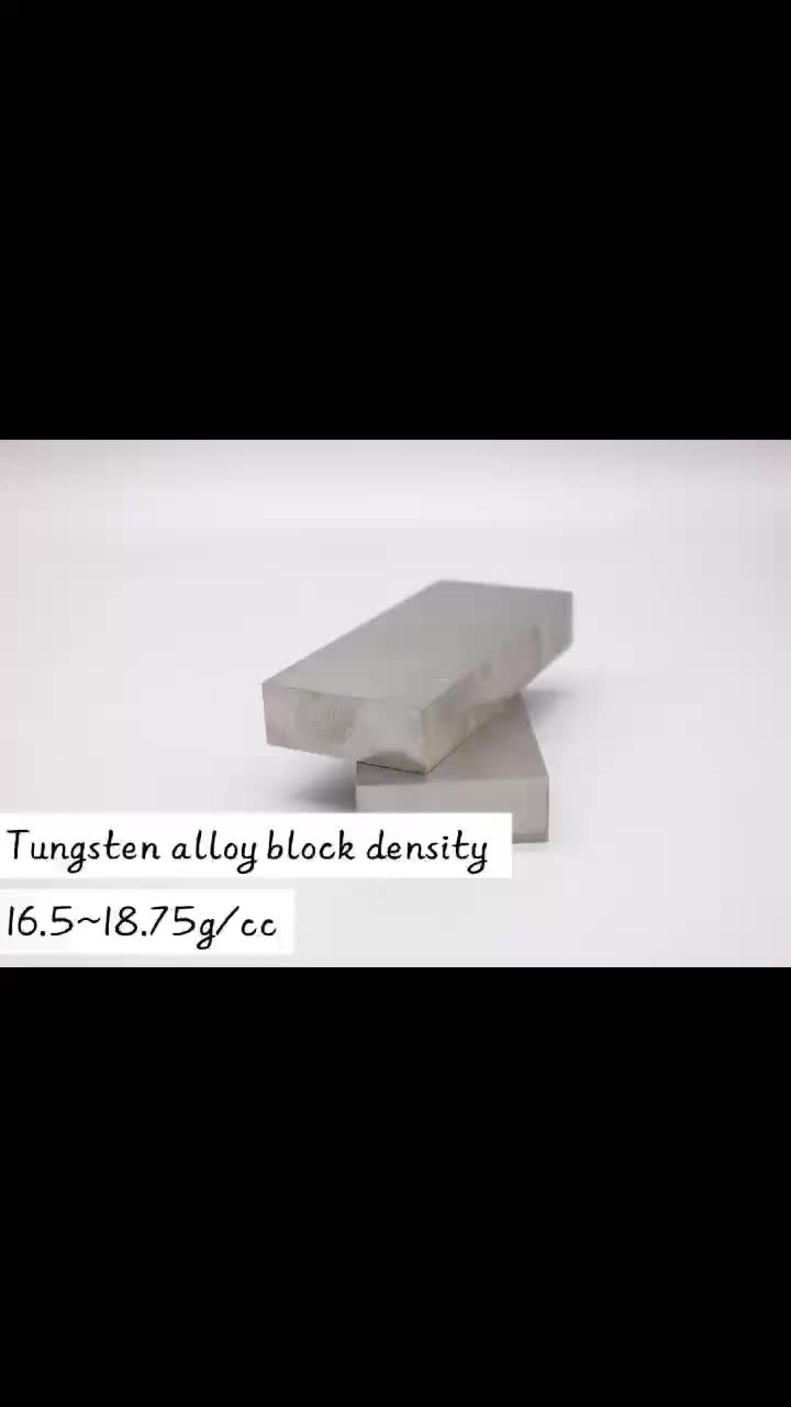Tungsten alloy block