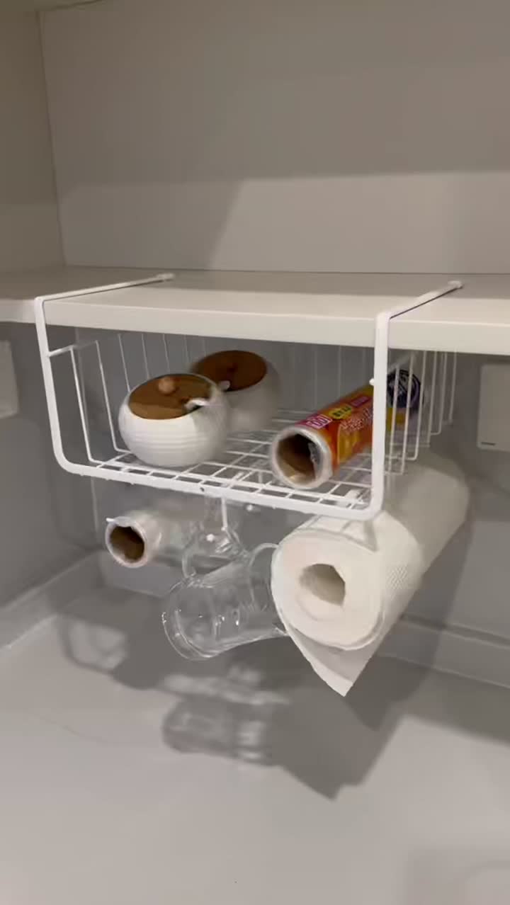 Cesto suspenso pequeno com gancho