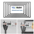 YClTouch de 27 pulgadas de aleación de aluminio IR IR Multi Touch Marco de pantalla personalizado para Monitor LCD LED1