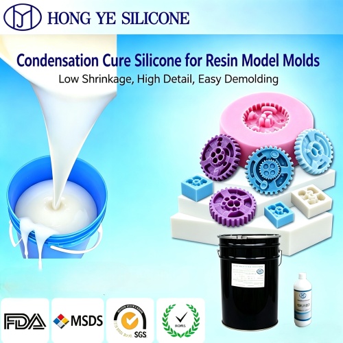 Condensation Cure Resin Model Mold Silicone: Low Shrinkage & High Detail Liquid Silicone for Resin Craft and Figure Molding
