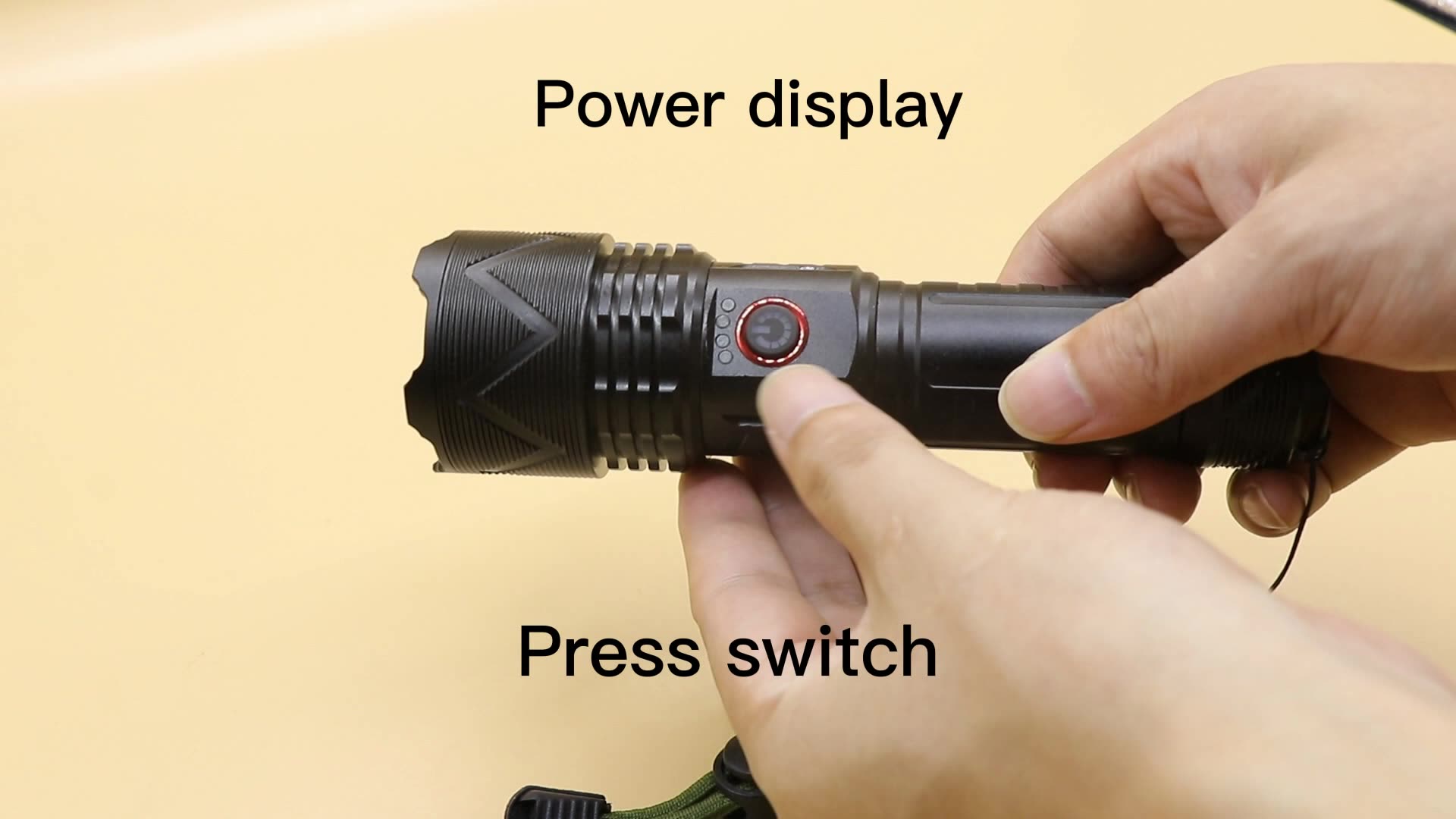 1500M 5000000LM type-c 30W P70 LED Torch  input  output power display Torch light Tactical Camp flashlight1