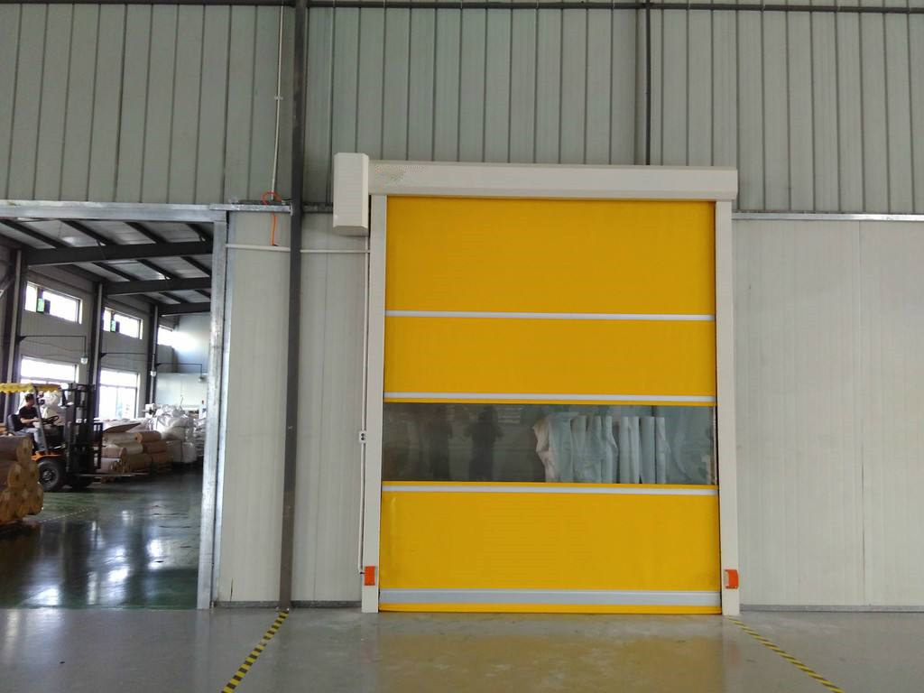 PVC fabric fast roll up doors for production line