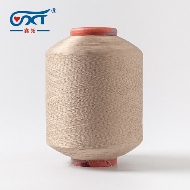 Khaki SCY Spandex Covered Polyester Yarn