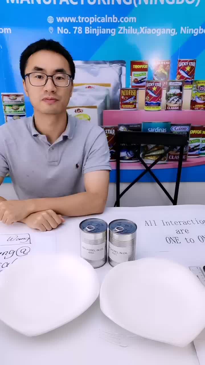 Makanan tropis online canton fair-canned mackerel in oil.mp4