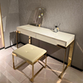 Aura Modern Italian Makeup Makeup Table White Wood Wood Lerty Dream Desking Mirror Villa beda1