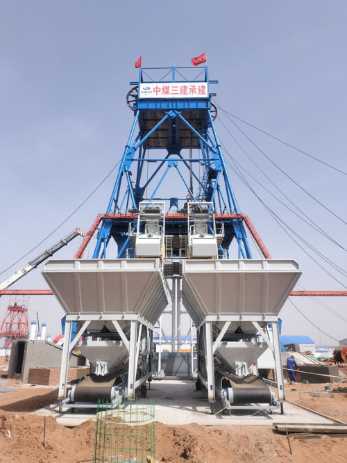 FYG HZS120 mixing plants support the construction of mine projects