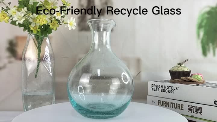 Recycelte Glas hohe Blütenknospenvasen für Blumen