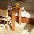 Prix ​​pas cher meubles modernes Coffee Shop en bois et cuir pour la salle à manger de restauration 1