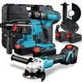 18V & 21V Brushless Drill and Impact Wrench Combo Kit with Batteries: Comprehensive Tool Set for Professional and DIY Projects1