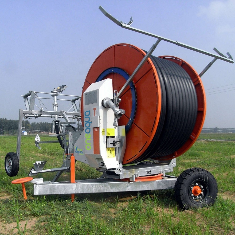 Large Coverage Boom Hose Reel Irrigation Machine, High Quality Large Coverage Boom Hose Reel