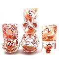 E-commerce Preferred 16mm D6 DND Liquid Resin Polyhedral Sparkling Dice Set1