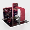 Foldable 10x10 ft Tension Fabric Aluminium Frame Advertising Booth for Trade Shows and Expositions1