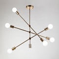 Creamy Bronze Iron Glass Ball Pendant Light for Home Decoration1