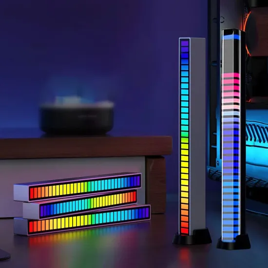 USB LED Night Light RGB Music Bar para Lâmpada de carro PC Circuitry Design Rhythm Light1