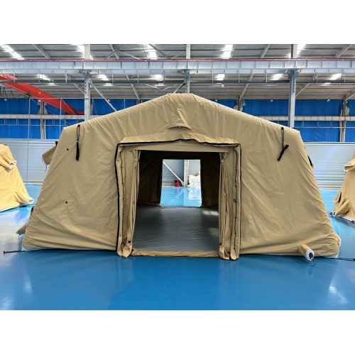 Inflatable Tent - Sand Colour, three arches, two doors