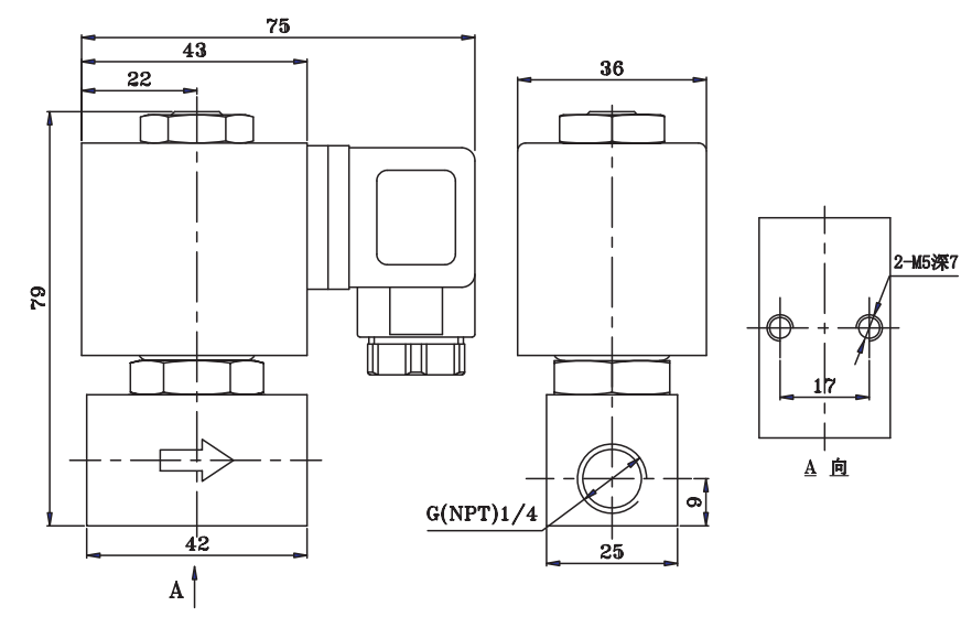 24V 220V Compact Brass Solenoid Valve 2 Way Normally Open 1/4'' 3/8'' 1/2'' 0