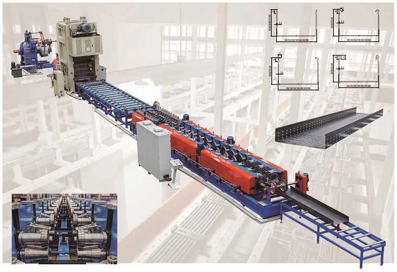 Adjustable Galv Sheet Cable Tray rRoll forming line