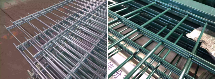 double wire fencce surface treatment