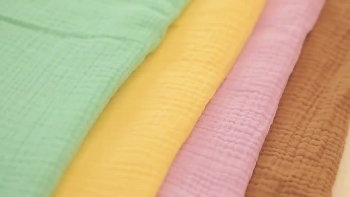 Breathable cotton crepe fabric for baby cloth