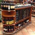 Customizable Metal Floor-Mounted Shelves for Beverage Display and Warehousing1