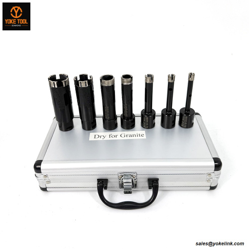 Patring Hom Hishing Sede Sierra seca o húmeda 10 ~ 35 mm Brocas de taladro de núcleo de diamante para granito de piedra