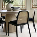 Melhor preço de móveis comerciais Cafe Wood and Leather Restaurant Chair1