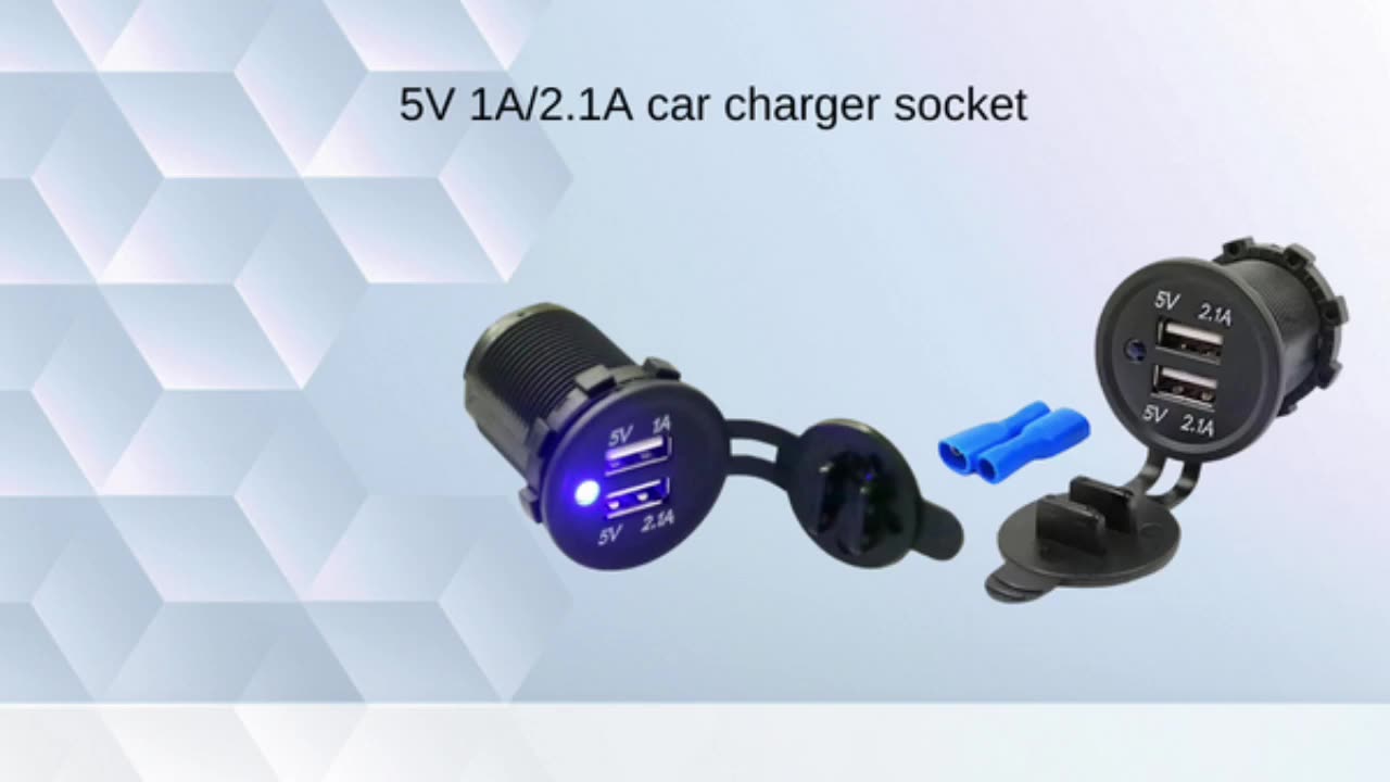 12V 4.2A Waterproof Motorcycle Dual USB Mobile