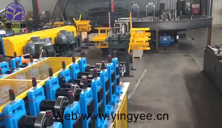 double out profiles forming machine