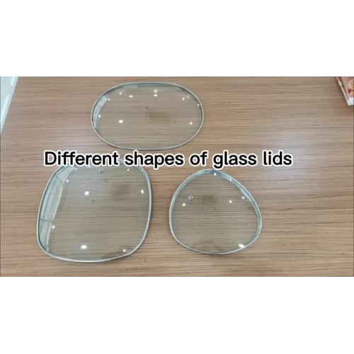 Square glass lid