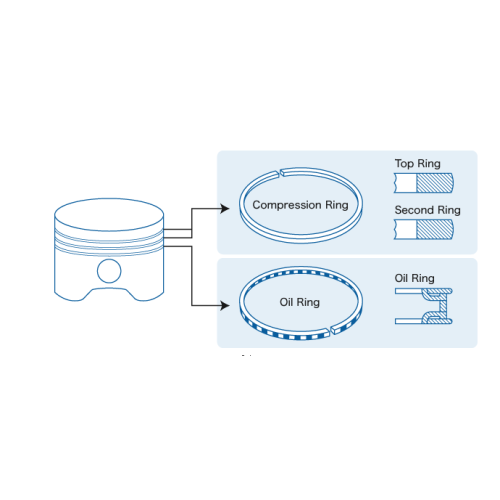 Piston rings have triple purpose
