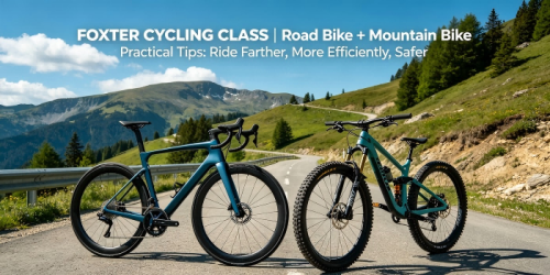 Clase de ciclismo FOXTER | Consejos prácticos para bicicletas de carretera y de montaña: viaje más lejos, más fácil y más seguro