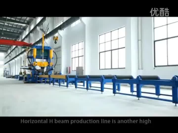Horizontal H beam assembly machine