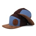Unisex Outdoor Toddler 7 Panel Snapback Hat with Leather Patch1