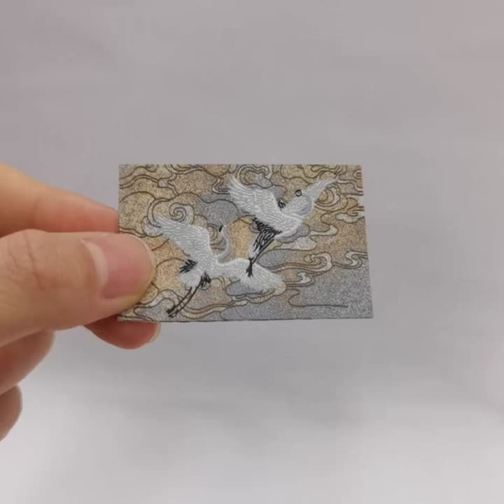 Label tenunan digital gaya kuno