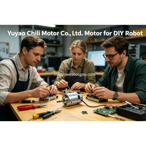 Motor DC escovado de alta eficiência para projetos de robótica e hobby DIY