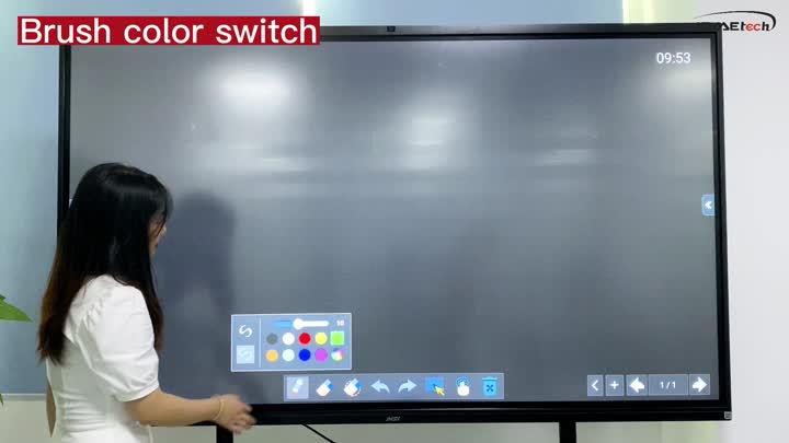 Interactive Board Brush Color Selection