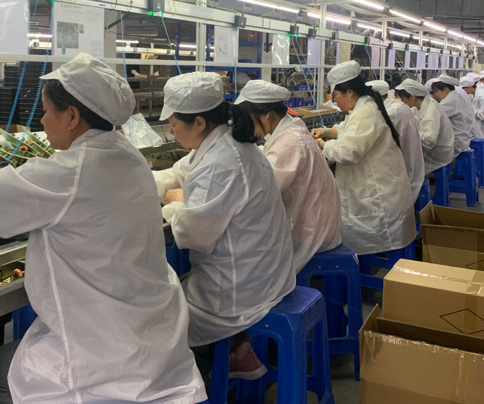 Factory Display Professional assembly line and ins