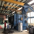 Hanger Type Shot Blasting Machine for Bike Parking Derusting1