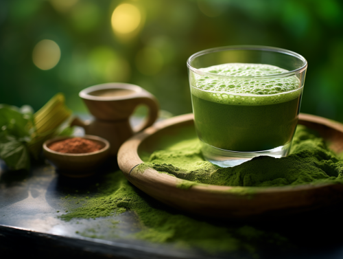 Matcha -Teepulver profitiert für den menschlichen Körper
