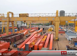 Double Girder Gantry Crane Working Outdoor